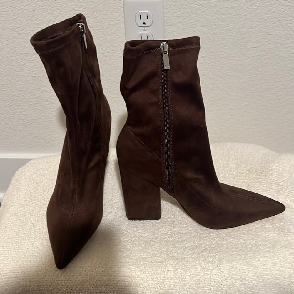 Suede chocolate brown Marc Fisher boots